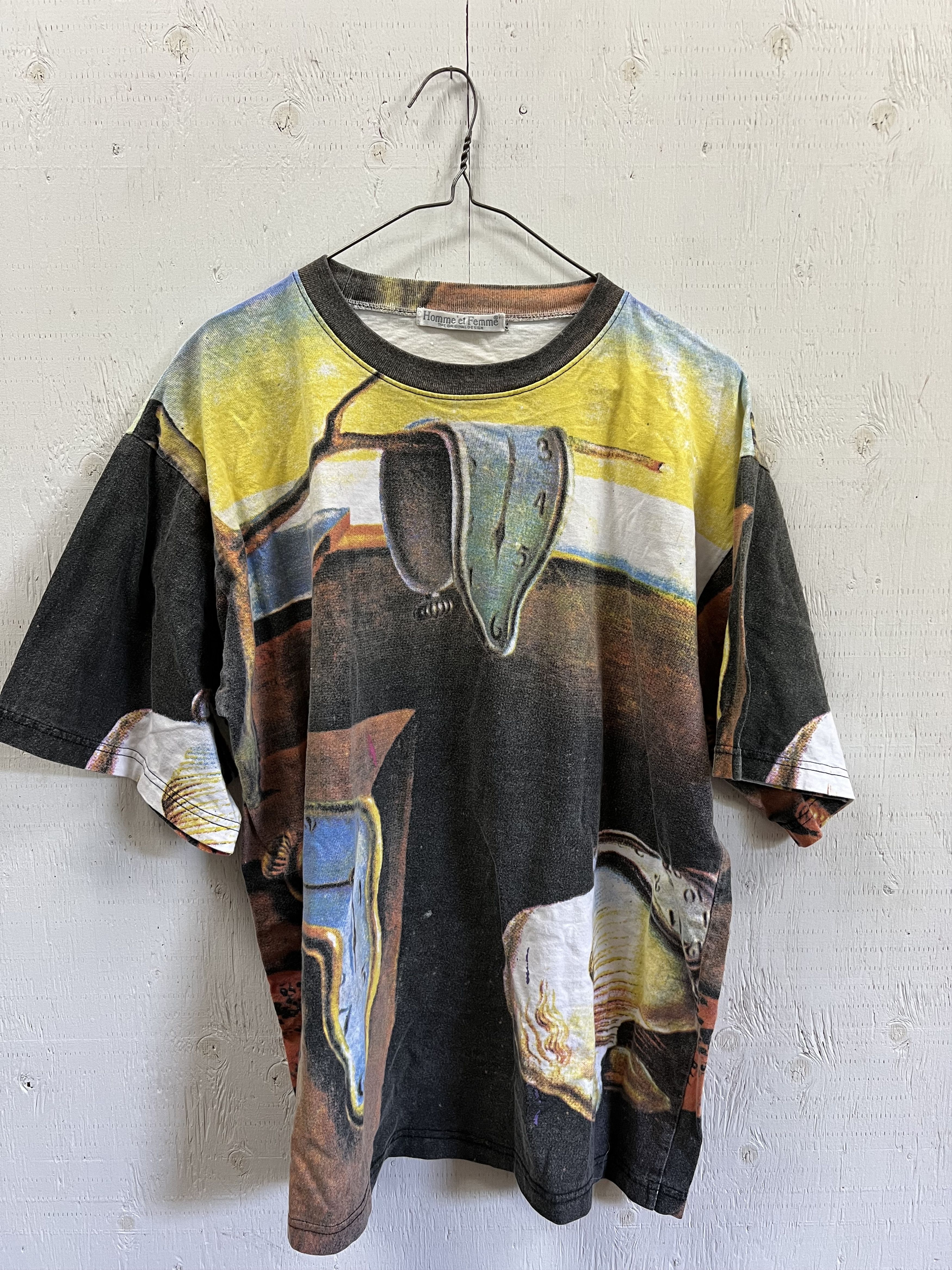 Homme + Femme La Vintage 90's Homme'et Femme Salvador Dali Fine Art T Shirt Size US L / EU 52-54 / 3 - 1 Thumbnail