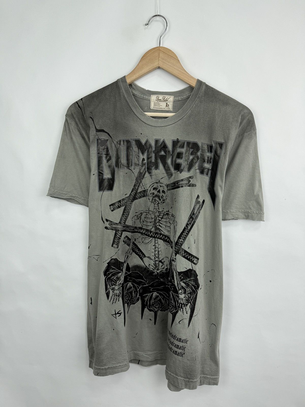 DOMREBEL 💀 Dom Rebel by Justin Svatina Skull Skeleton T-Shirt Rare Size US L / EU 52-54 / 3 - 3 Thumbnail