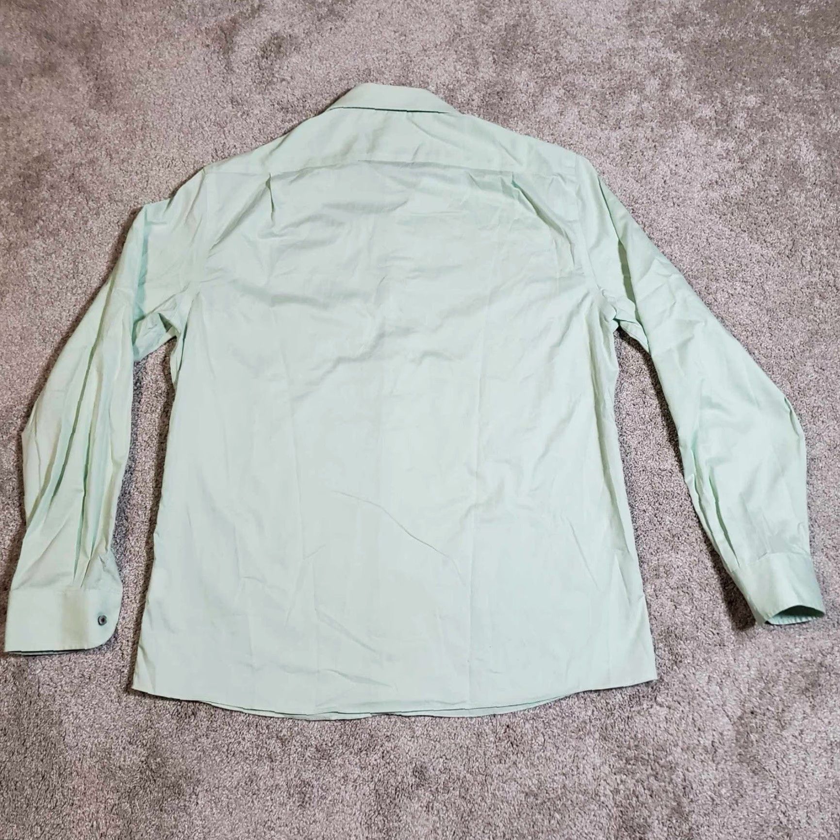 Tommy Hilfiger VINTAGE Tommy Hilfiger THFLEX Supima Slim Stretch Button-Down 16 Green Mens Shirt Size US L / EU 52-54 / 3 - 6 Thumbnail