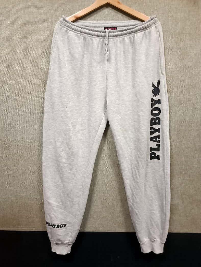 Playboy × Vintage joggers pants playboy big logo Size US 35 - 1 Thumbnail