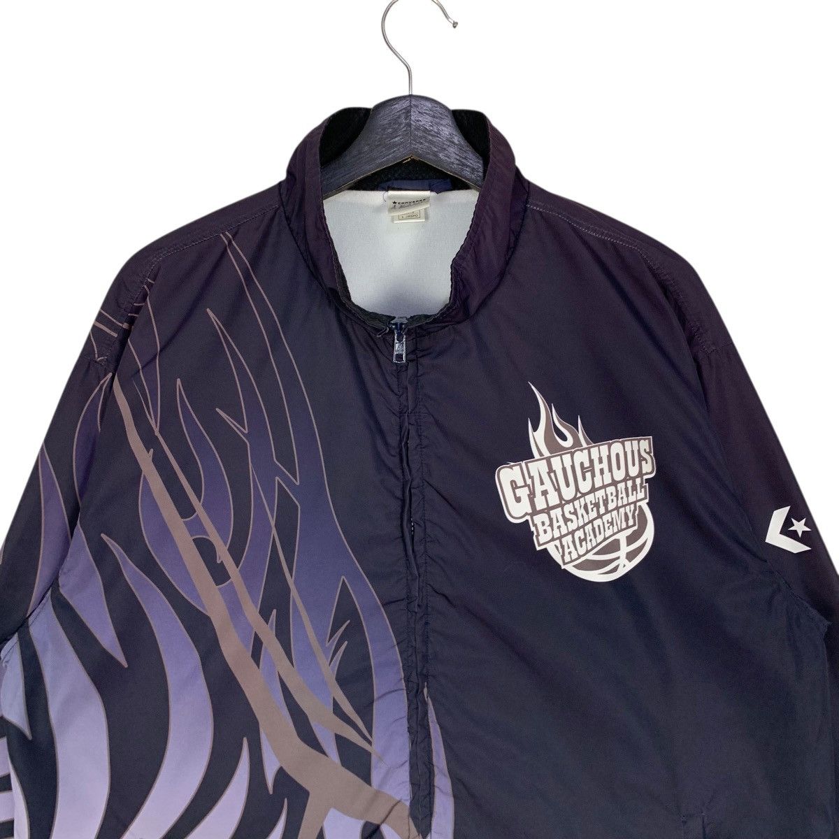 If Six Was Nine Vintage Converse Gauchous Basketball Fire Jacket Windbreaker Size US L / EU 52-54 / 3 - 7 Thumbnail