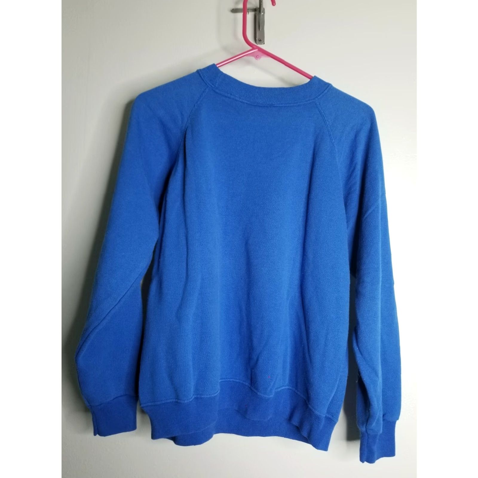 Hanes VINTAGE Hanes Her Way Christmas Puff Paint Hang In Sweatshirt Womens L Blue Mouse Cat Ugly Sweater Holiday Size L / US 10 / IT 46 - 2 Thumbnail