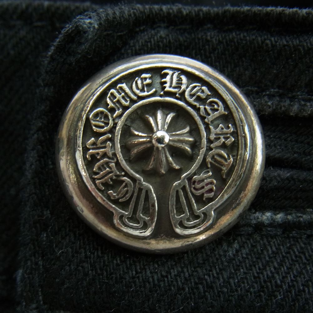 Chrome Hearts Chrome Hearts Double Flare Knee Denim Pants Size US 33 - 5 Thumbnail