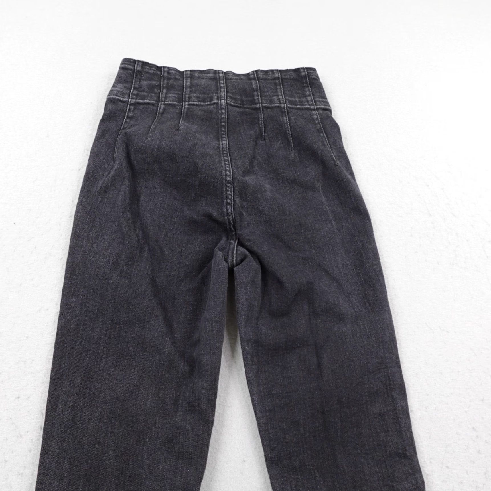 Vintage Free People Jeans Women 28 Black High Rise Jayde Skinny We The Free Dark Shadows Size 28" / US 6 / IT 42 - 5 Thumbnail