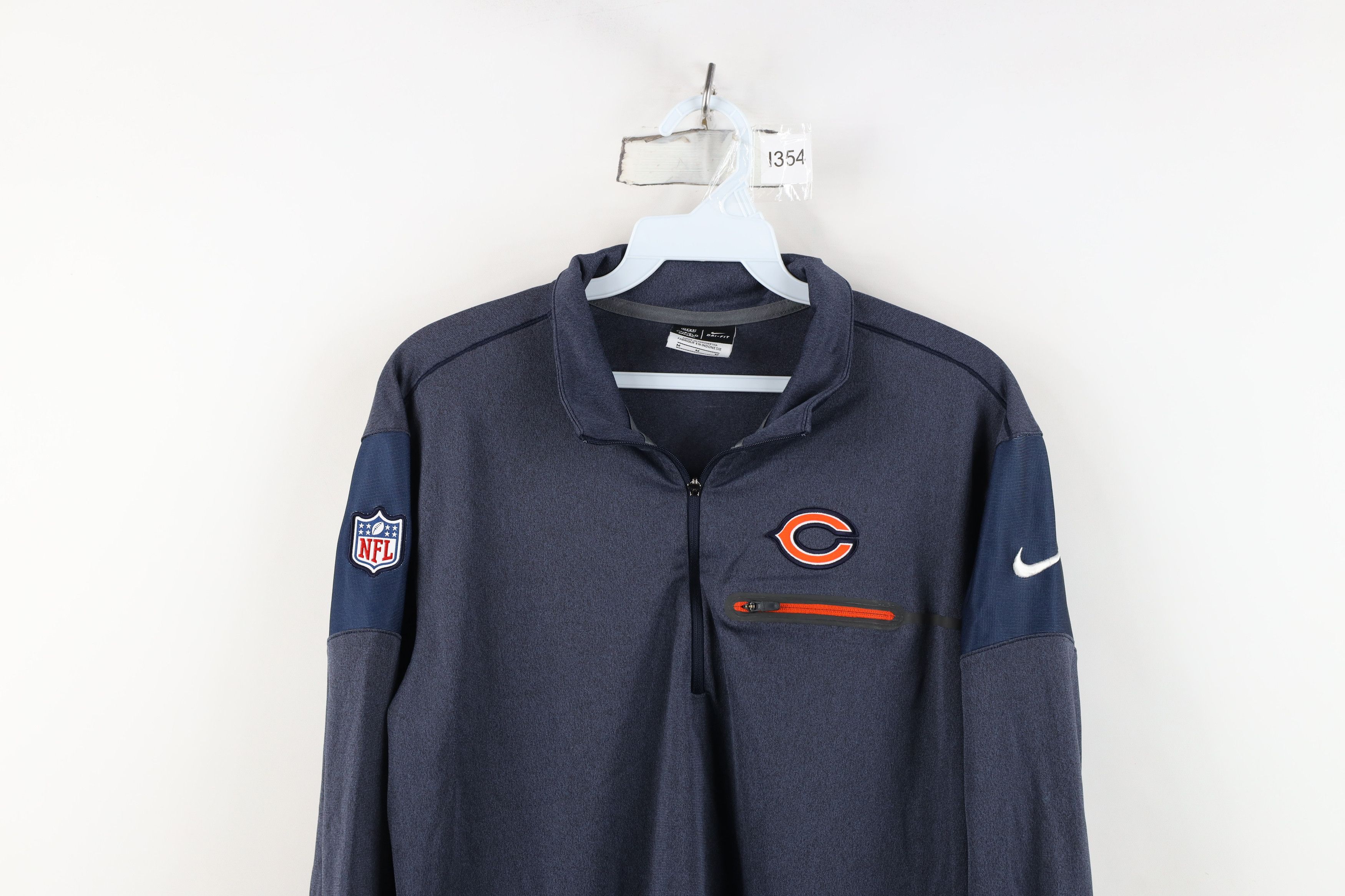 Nike Nike On Field Chicago Bears Half Zip Pullover Jacket Size US M / EU 48-50 / 2 - 2 Thumbnail