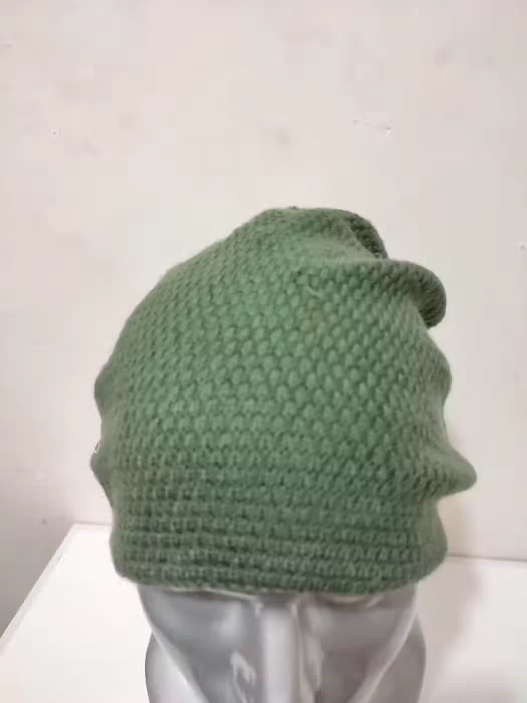 Lacoste Vintage Lacoste Olive Beanie Hats Size ONE SIZE - 4 Thumbnail