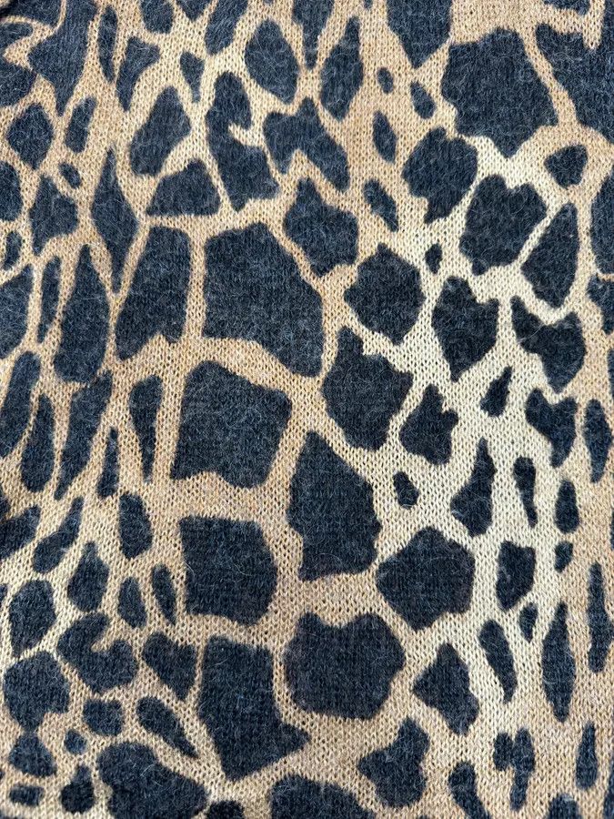 Vintage 2000s Plein Sud Vulcano Leopard Effect Turtleneck Longsleeves Top Size S / US 4 / IT 40 - 7 Thumbnail