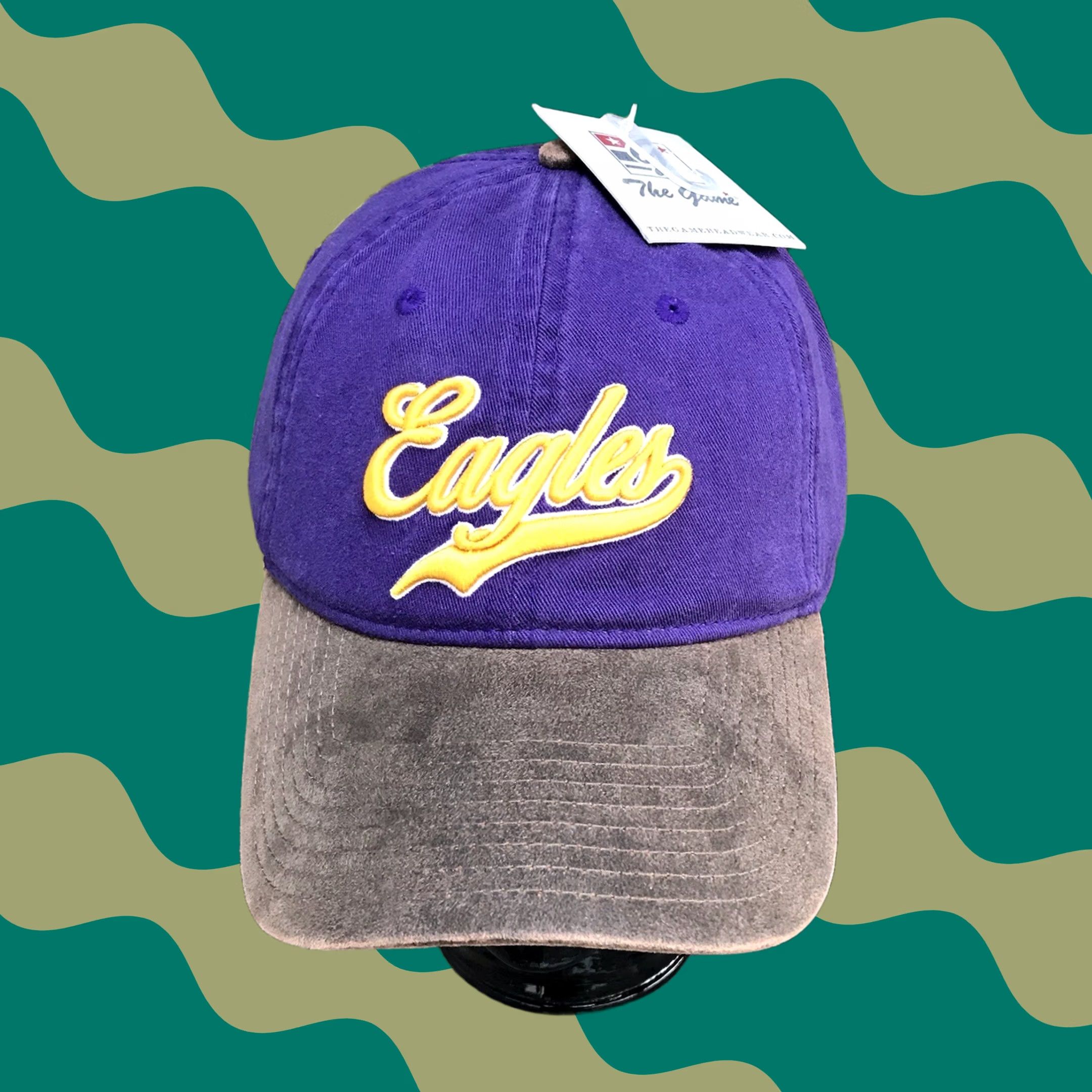 NFL VINTAGE The Game Philadelphia Eagles NFL Embroidered Adjustable Cap Hat Unisex Purple/Brown Baseball Cap Size ONE SIZE - 1 Thumbnail