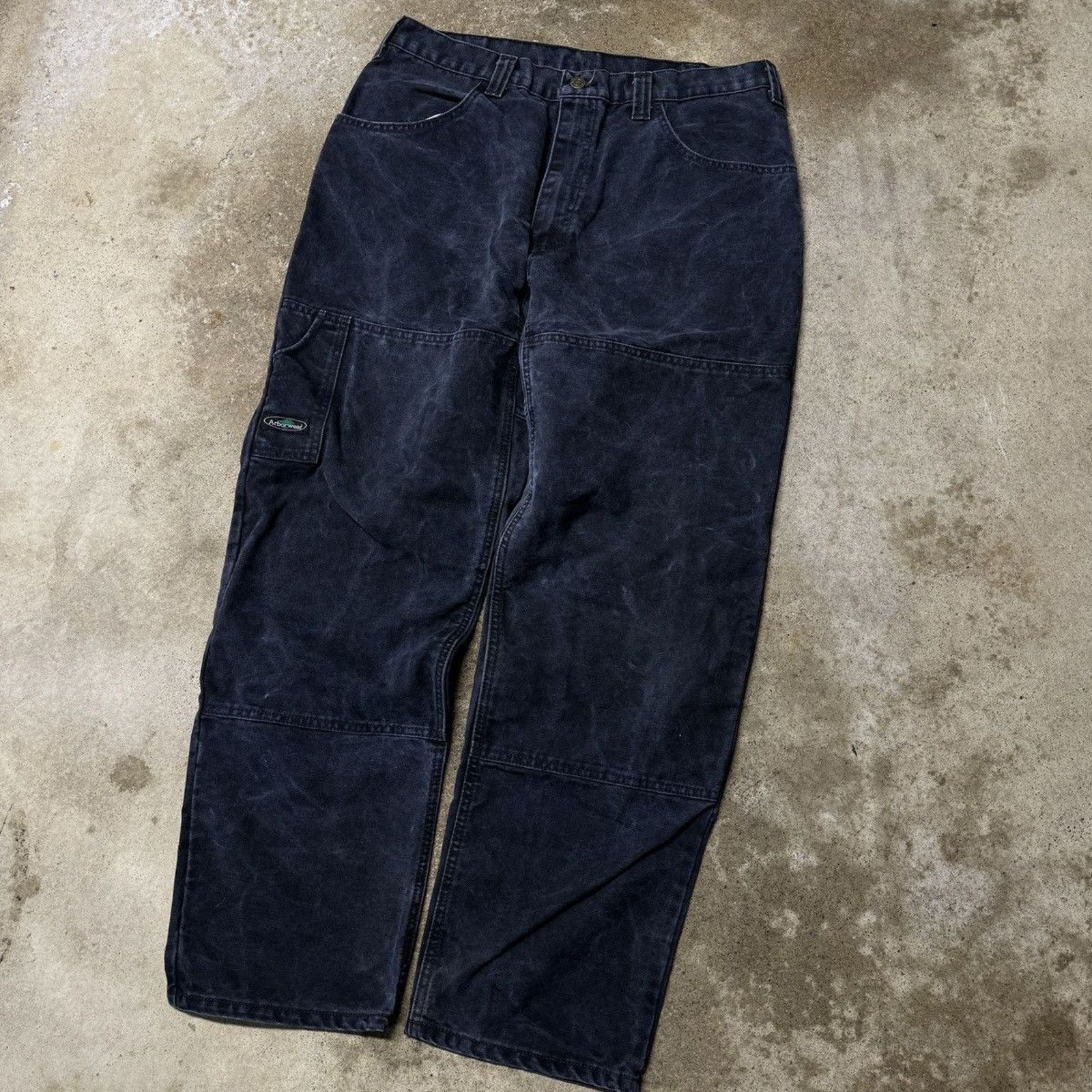 Vintage Vintage Arbor Wear Faded Washed Double Knee Pants ERD Grunge Size US 32 / EU 48 - 8 Thumbnail