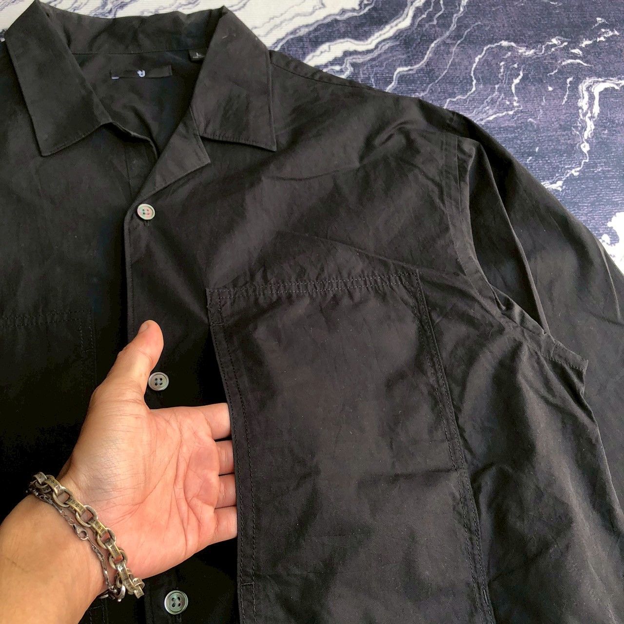 Designer × Jil Sander × Uniqlo Jil Sander x Uniqlo Lightweight Overshirt Jacket Size US L / EU 52-54 / 3 - 5 Thumbnail
