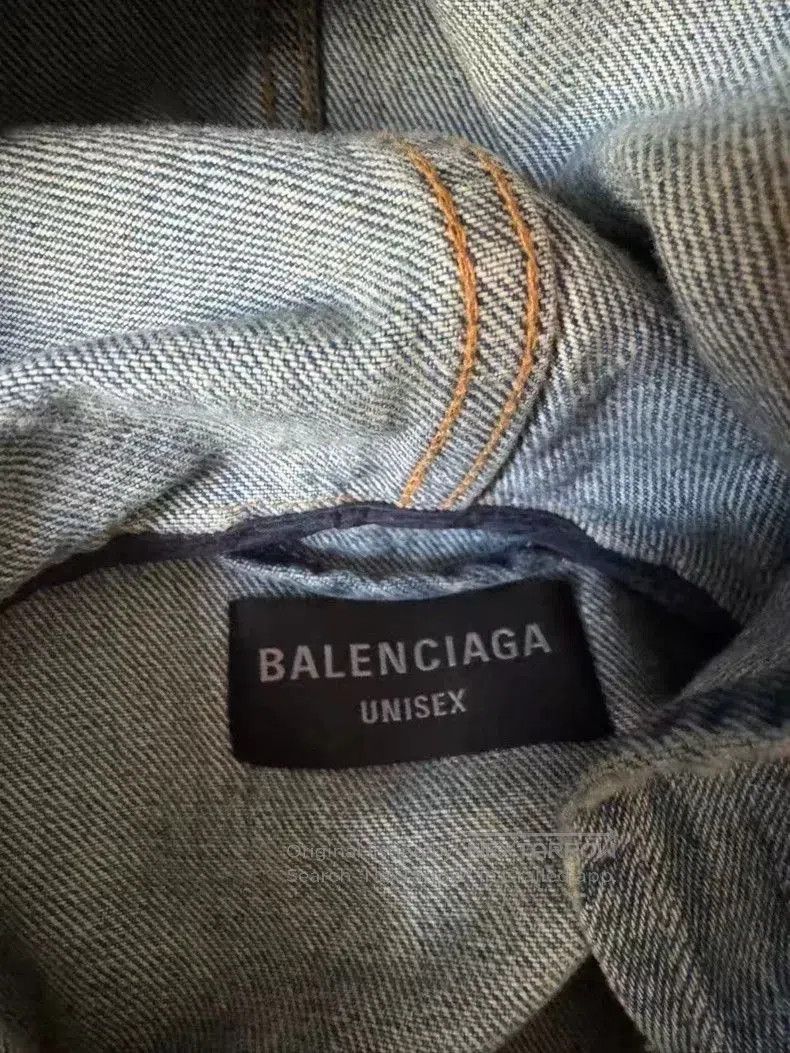 Balenciaga Balenciaga Denim Hooded Jacket. Size US M / EU 48-50 / 2 - 3 Thumbnail