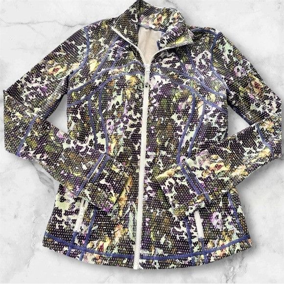 Lululemon Define Women's Multicolor Floral Zip Up Jacket