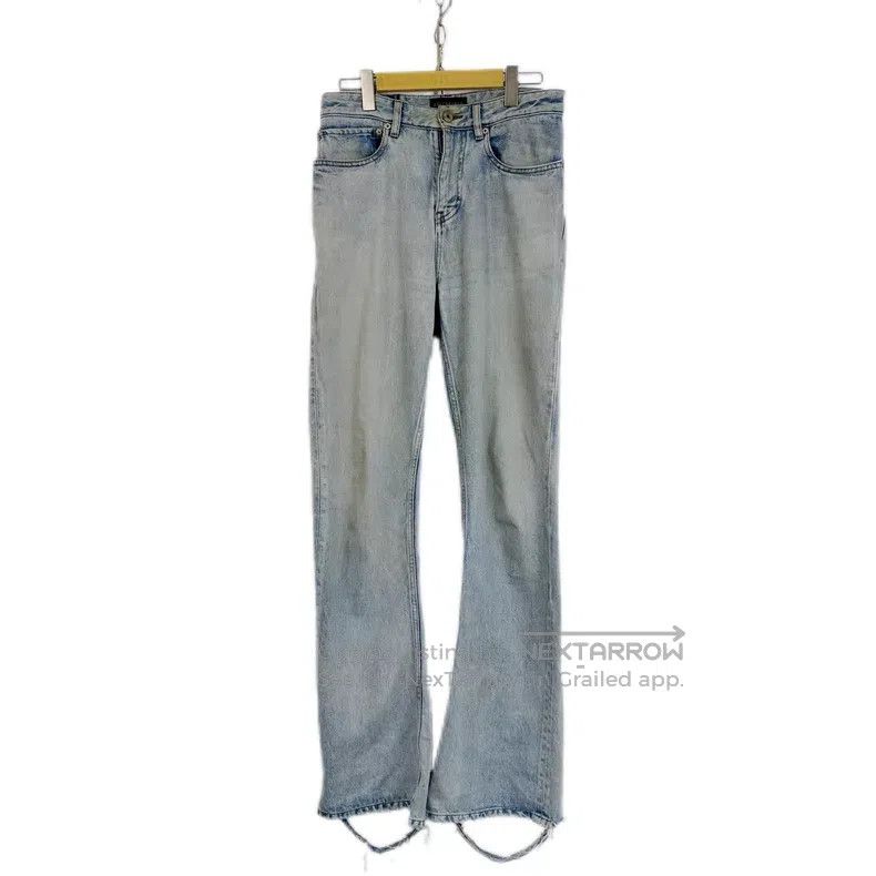 Balenciaga Balenciaga size S Light blue water-washed distressed flare Size US 27 - 3 Thumbnail