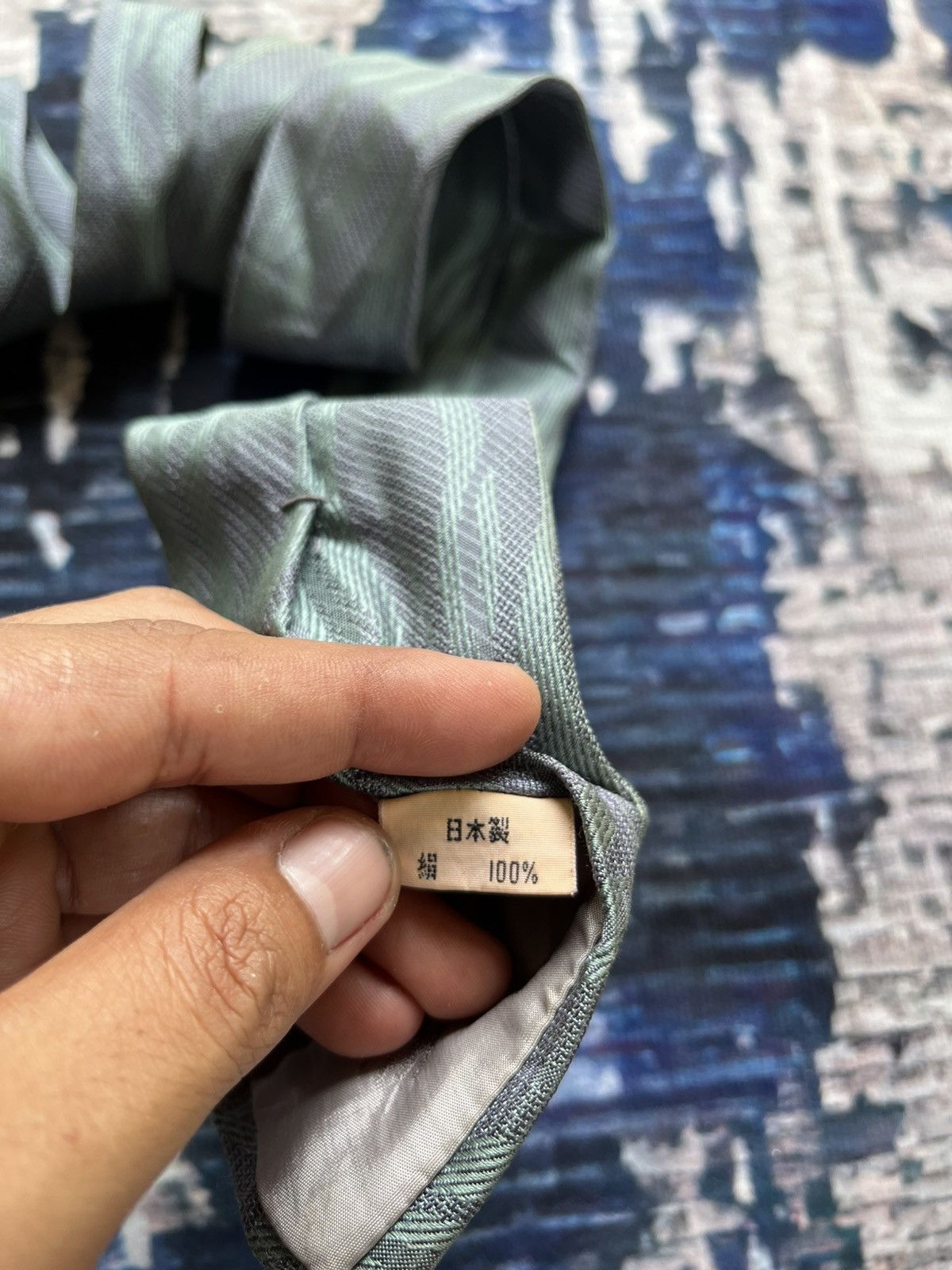 Designer × Issey Miyake × Japanese Brand 🔥Vintage issey miyake neckties japan 🇯🇵 Size ONE SIZE - 6 Thumbnail