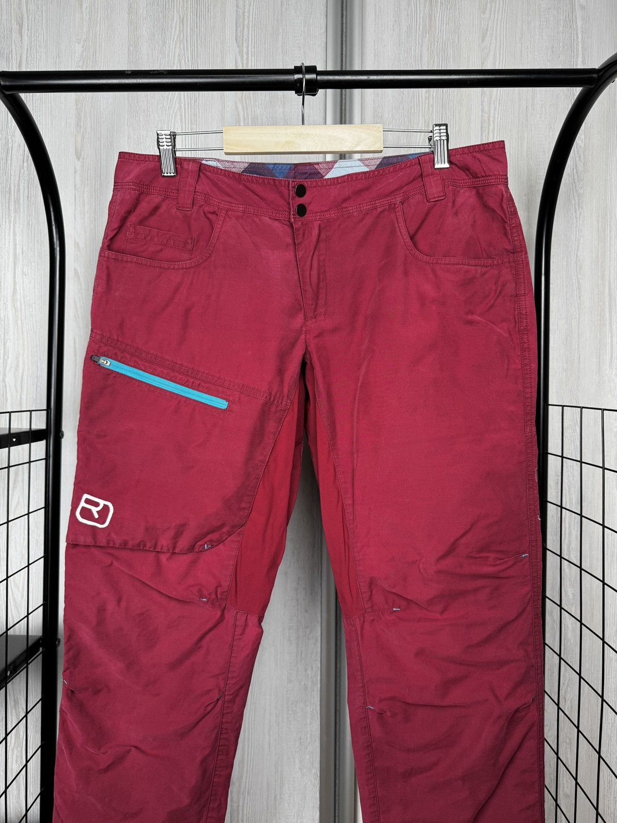 ORTOVOX Ortovox Corvara Red Burgundy Outdoor Women’s Pants L Size 30" / US 8 / IT 44 - 3 Thumbnail