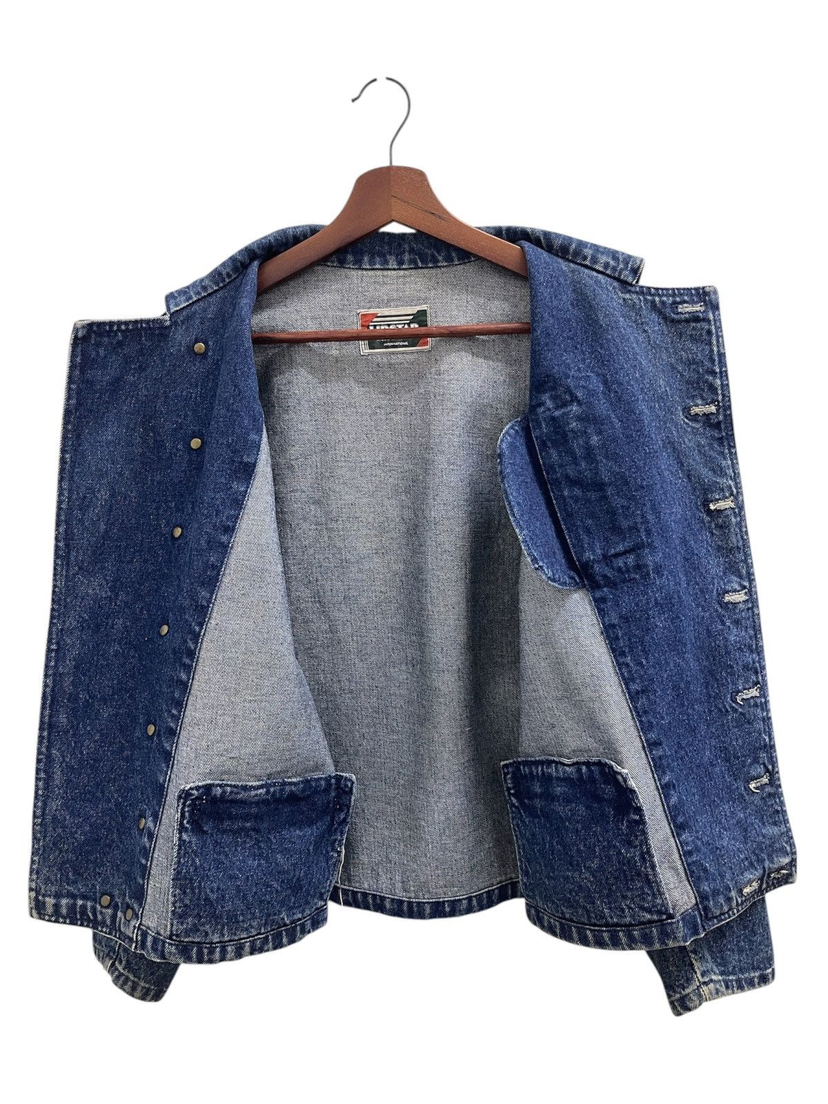 Japanese Brand Vintage Lipstar Double Collar Denim Jacket Size US M / EU 48-50 / 2 - 9 Thumbnail