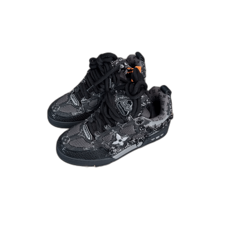 Louis Vuitton Louis Vuitton LV SKATE Black Gray Sneakers Size US 7 / EU 40 - 1 Thumbnail