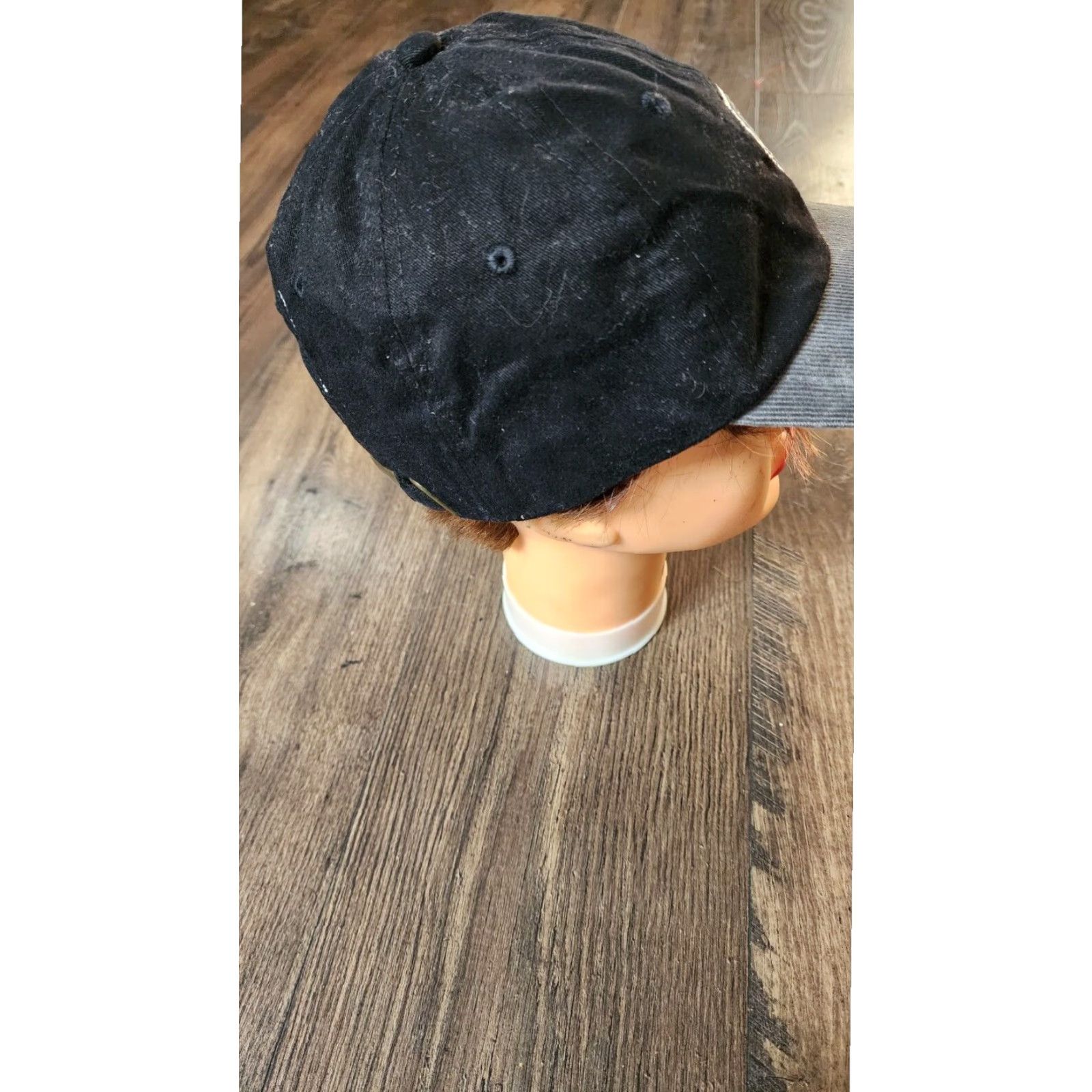 Vintage VINTAGE Warner Bros Studios Corduroy Adjustable Baseball Cap Hat Black 1990s Mens Size ONE SIZE - 4 Thumbnail