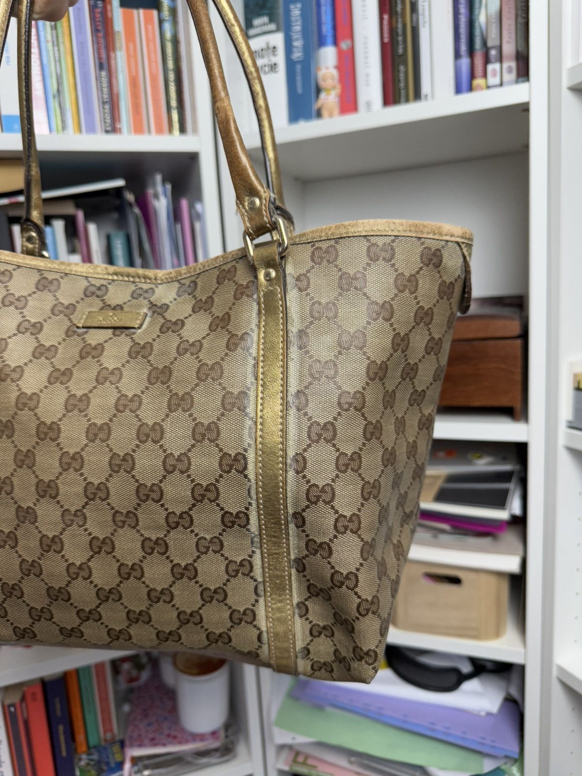 Designer × Gucci × Vintage Vintage y2k Gucci monogram tote / shopper bag luxury designer Size ONE SIZE - 5 Thumbnail