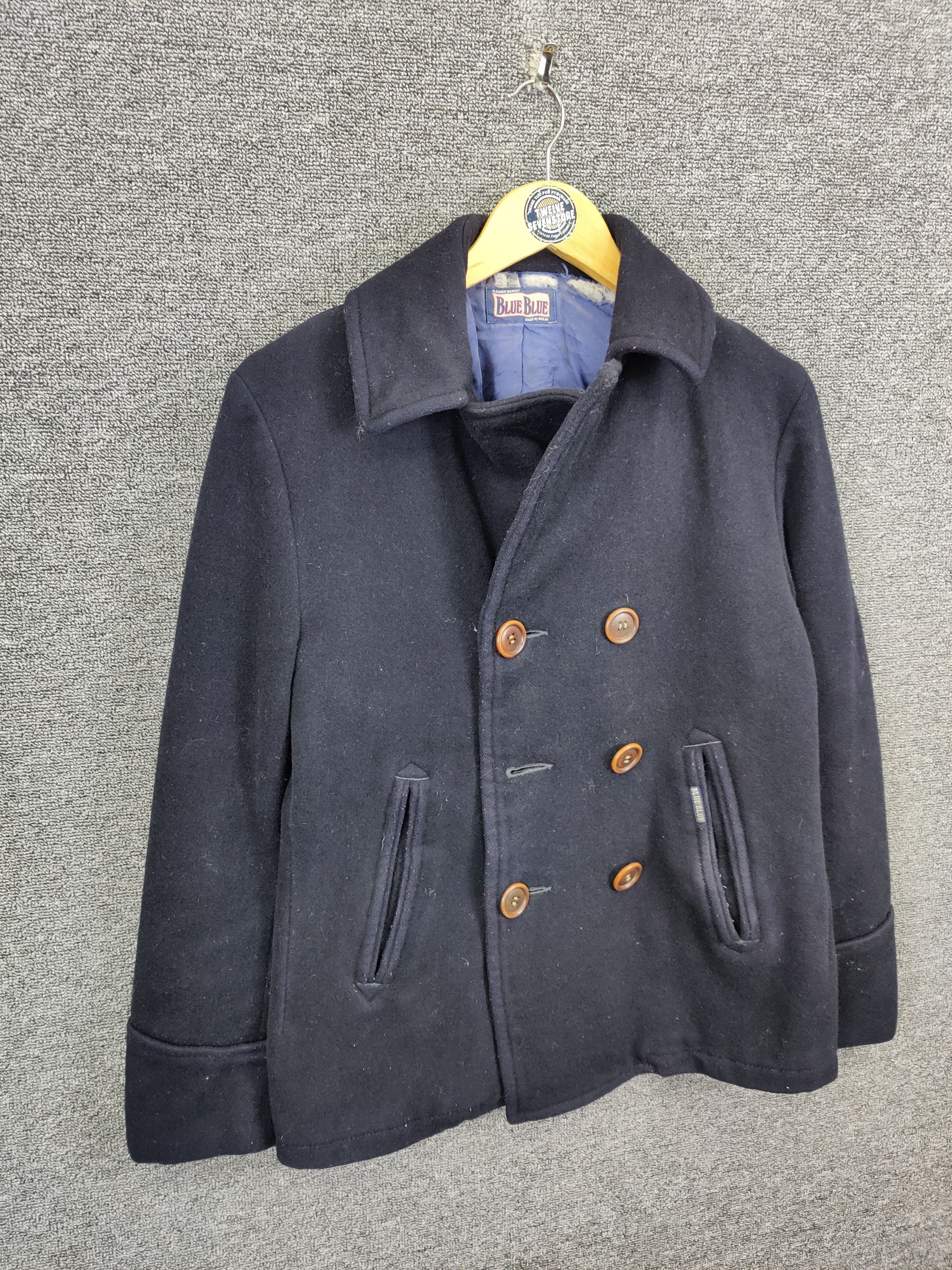 Blue Blue Japan Vintage Blue Blue Japan Wool Double Breasted Coat Size US M / EU 48-50 / 2 - 5 Thumbnail