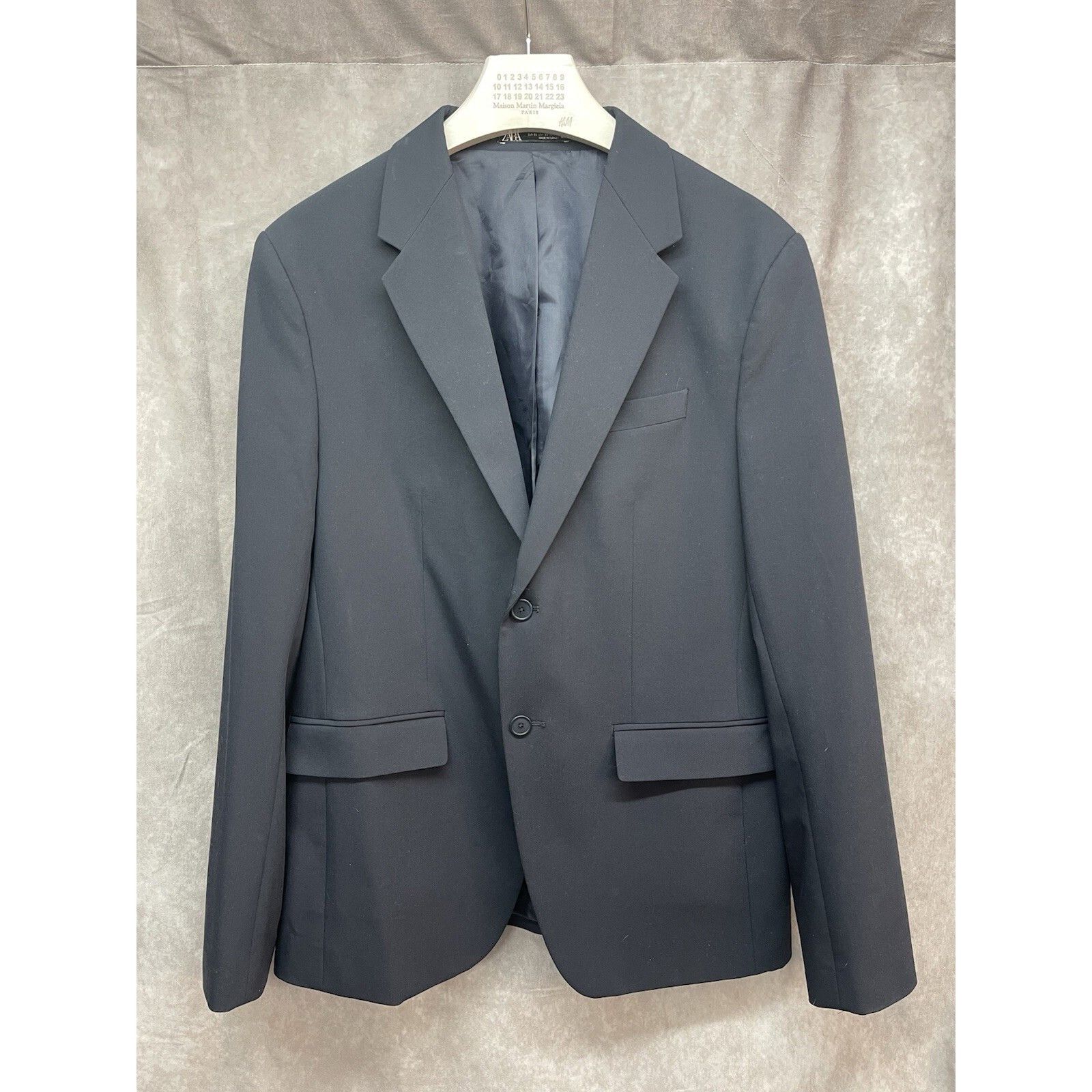 Zara Zara Blazer Mens size 42 comfort slim Fit jacket Navy Blue P Size 42R - 2 Thumbnail