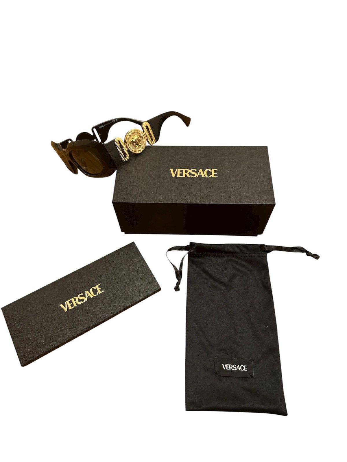 Versace 🔥450$ Versace 4425U Black Acetate Medusa Biggie Sunglasses Size ONE SIZE - 1 Thumbnail