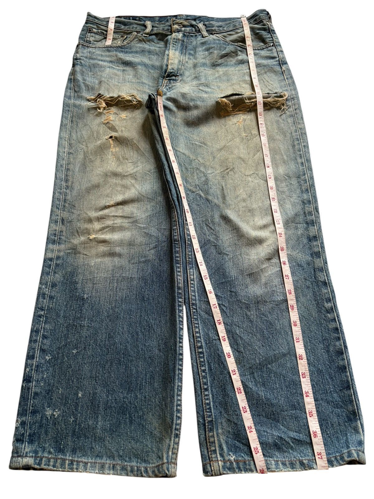 Levi's Vintage 90s Levis 502 Mud Wash Ripped Loose Baggy Jeans Size US 34 / EU 50 - 13 Thumbnail