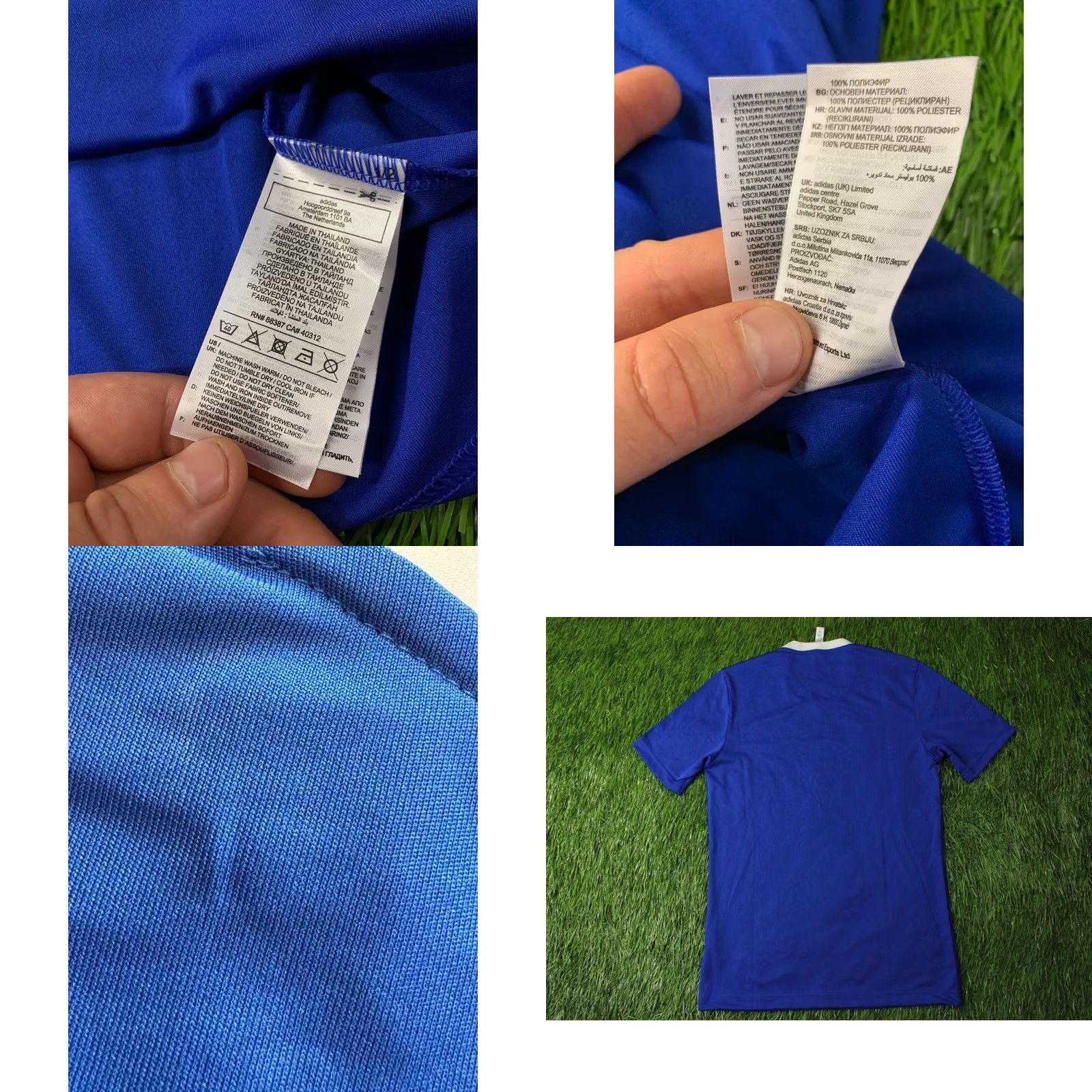 Adidas ADIDAS PERFORMANCE FOOTBALL SHIRT S ADIDAS ENTRADA Men Short Sleeve Blue and White 2021 Football Size US S / EU 44-46 / 1 - 8 Thumbnail