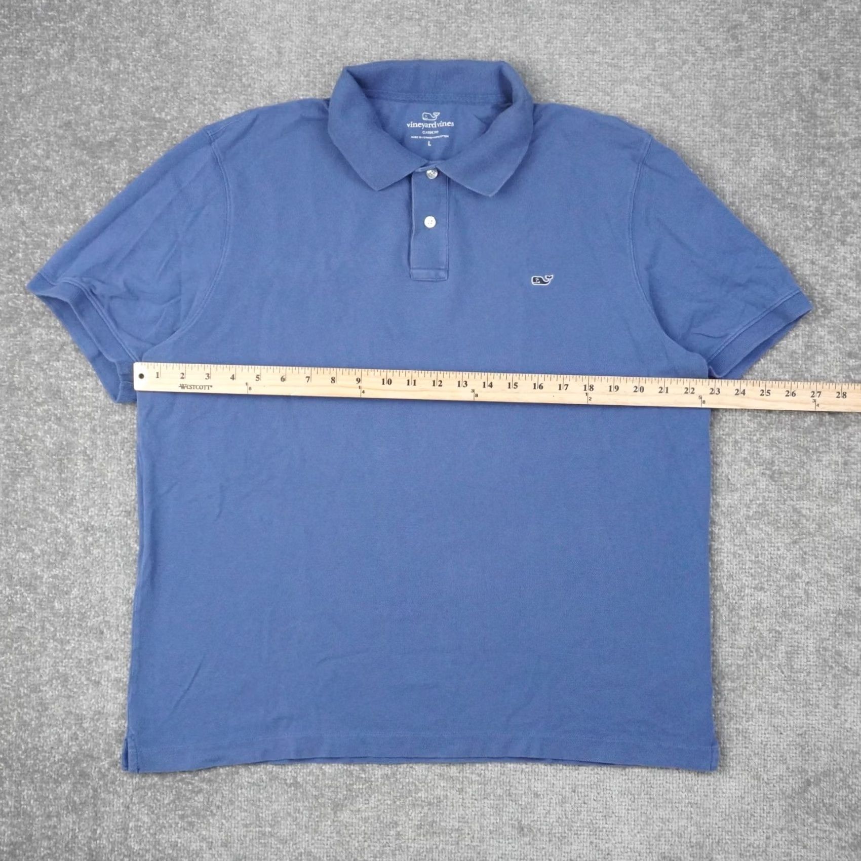 Vineyard Vines Vineyard Vines Classic Fit Mens Large Blue Cotton Polo Shirt - Vintage Size US L / EU 52-54 / 3 - 4 Thumbnail