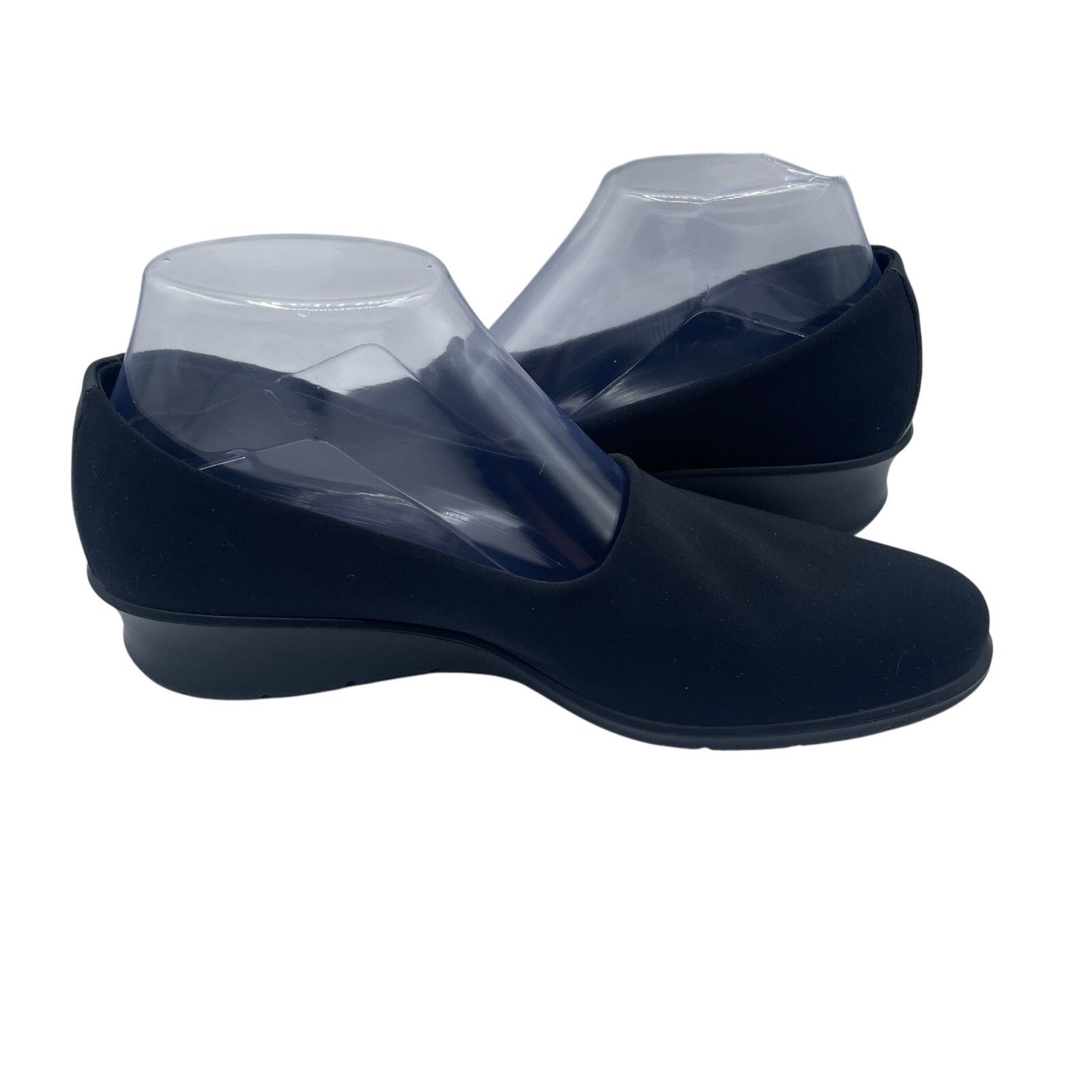 Ecco ECCO Felicia Leather Stretch Slip On Loafers Wedge Black 37 Size US 6.5 / IT 36.5 - 5 Thumbnail
