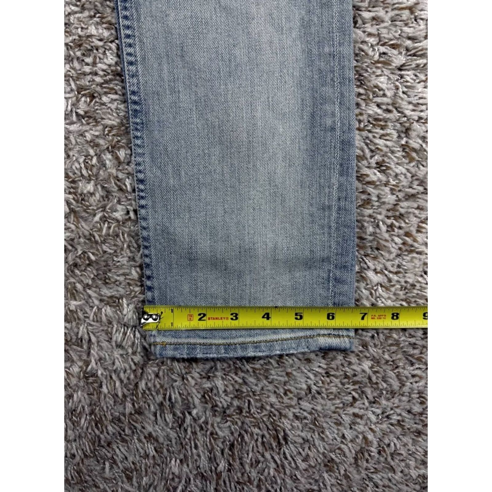 Allsaints AllSaints Rex Slim Fit Distressed Denim Jeans Men's 30x32 Blue Jeans Slim Men Distressed 32 Inseam 30 Waist Strap Button Size US 30 / EU 46 - 6 Thumbnail
