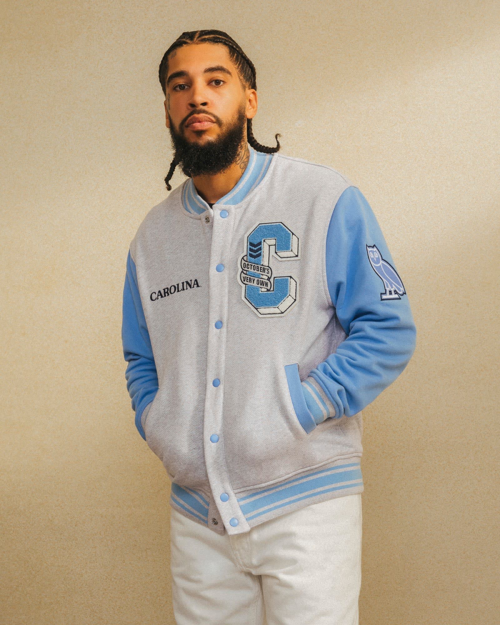 NCAA × October's Very Own OVO x NCAA NORTH CAROLINA TAR HEELS VARSITY JACKET BRAND NEW Size US L / EU 52-54 / 3 - 6 Thumbnail