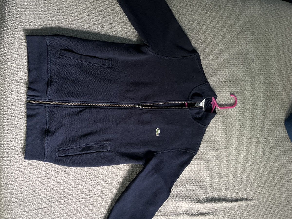 Lacoste Lacoste ZIP-UP PIQUÉ FLEECE JACKET Size US S / EU 44-46 / 1 - 1 Thumbnail
