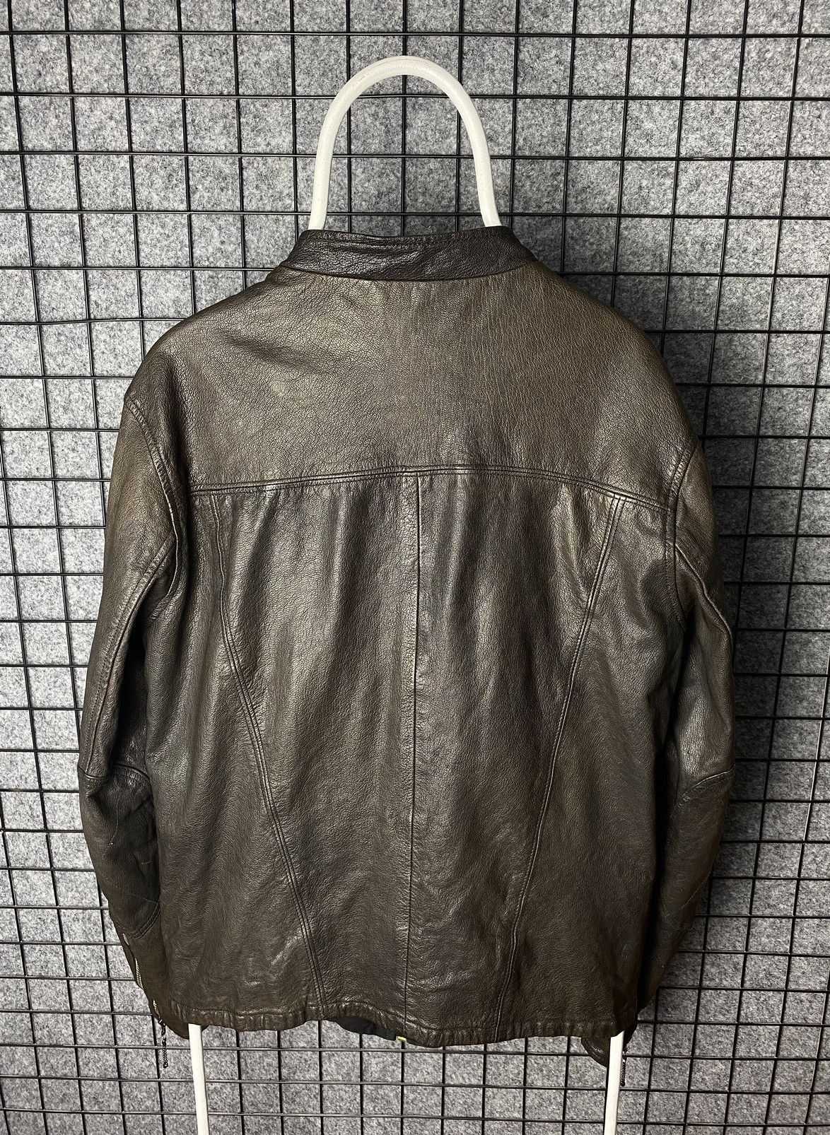 Firetrap × Genuine Leather Firetrap 2012 Genuine Leather Biker Jacket Size L Size US L / EU 52-54 / 3 - 8 Thumbnail