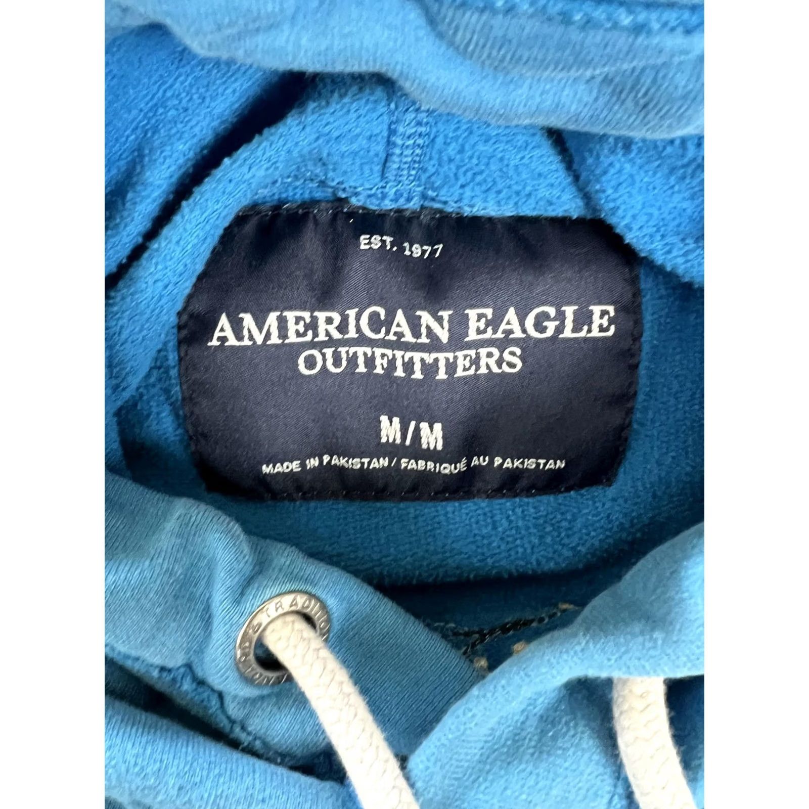 American Eagle Outfitters VINTAGE American Eagle Outfitters Hoodie Mens Medium Blue Fleece Sweatshirt Y2K Size US M / EU 48-50 / 2 - 5 Thumbnail