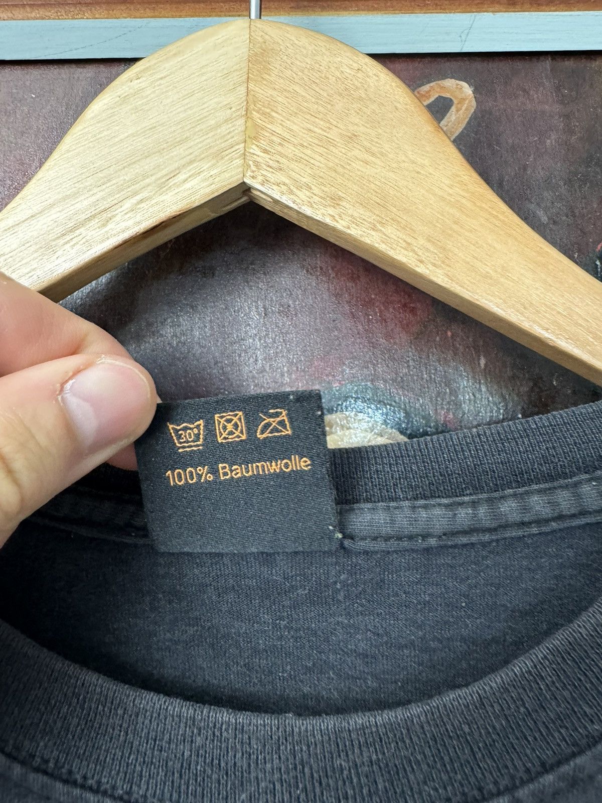 Vintage Jägermeister Classic Logo Washed Black Y2k Vintage Tee Size US L / EU 52-54 / 3 - 3 Thumbnail