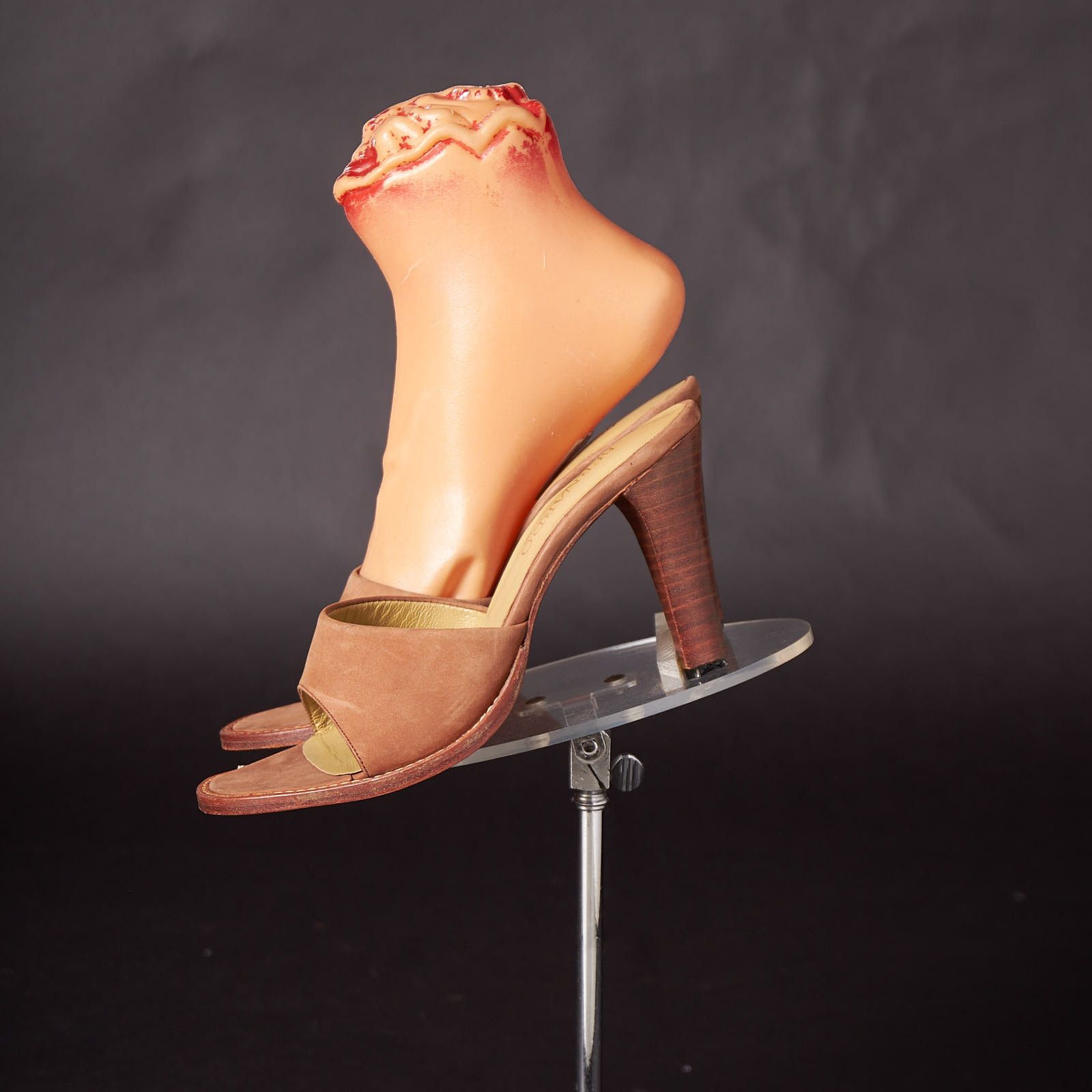 1970s Tan Bernardo Heels Sandals