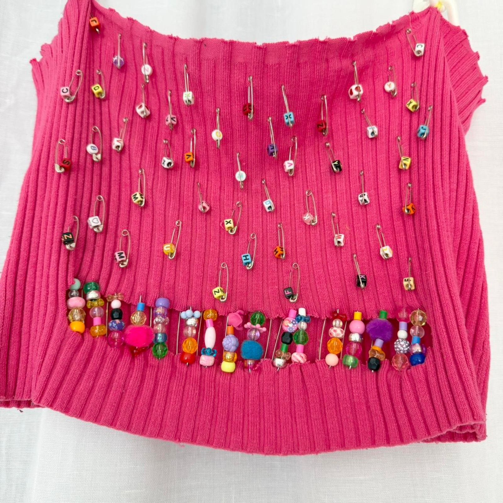 Other y2k upcycled beaded chain strap tank Size M / US 6-8 / IT 42-44 - 4 Thumbnail