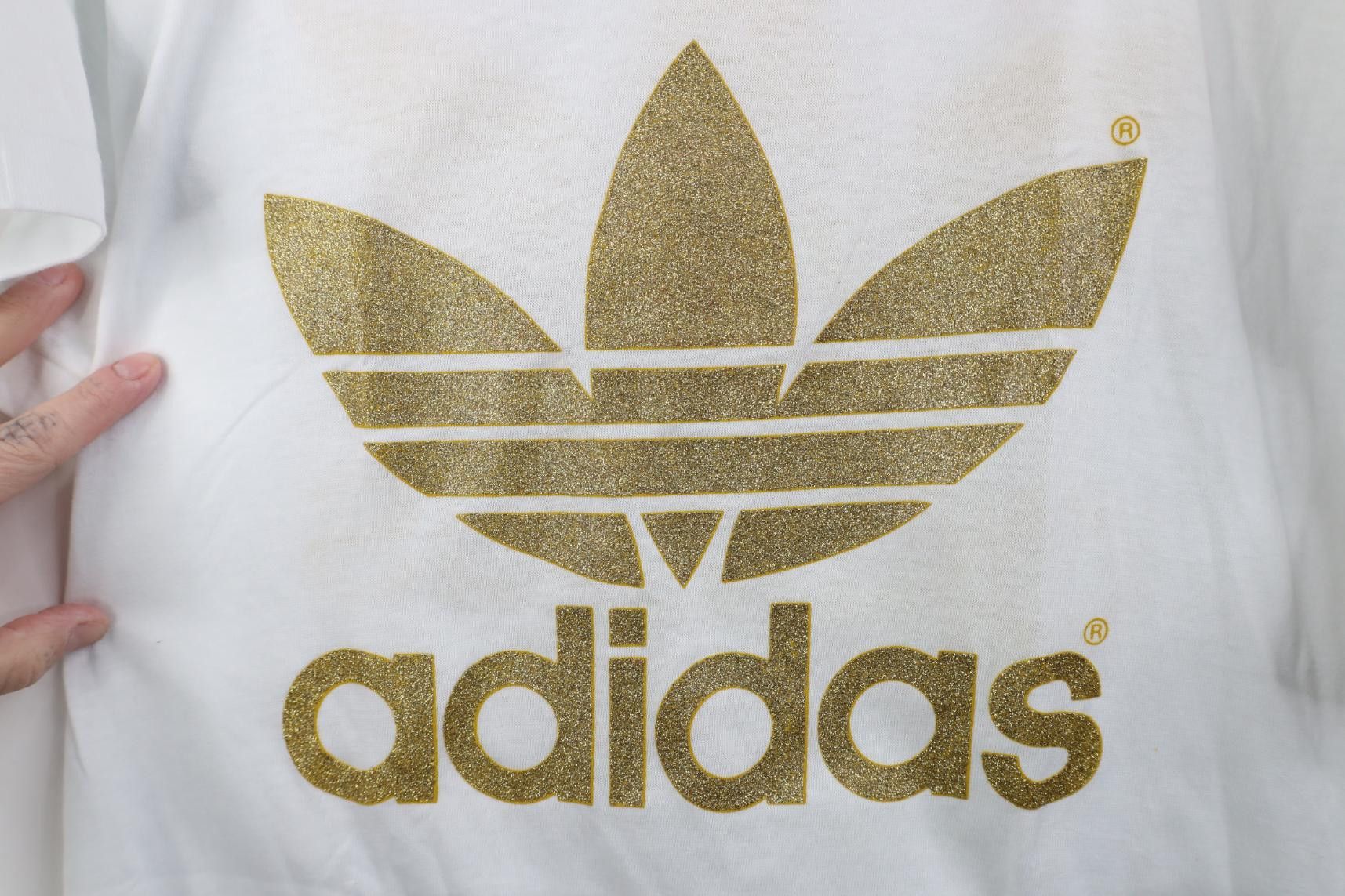 Adidas Deadstock Vintage 80s Adidas Olympics Gold Trefoil T-Shirt Size US M / EU 48-50 / 2 - 4 Thumbnail
