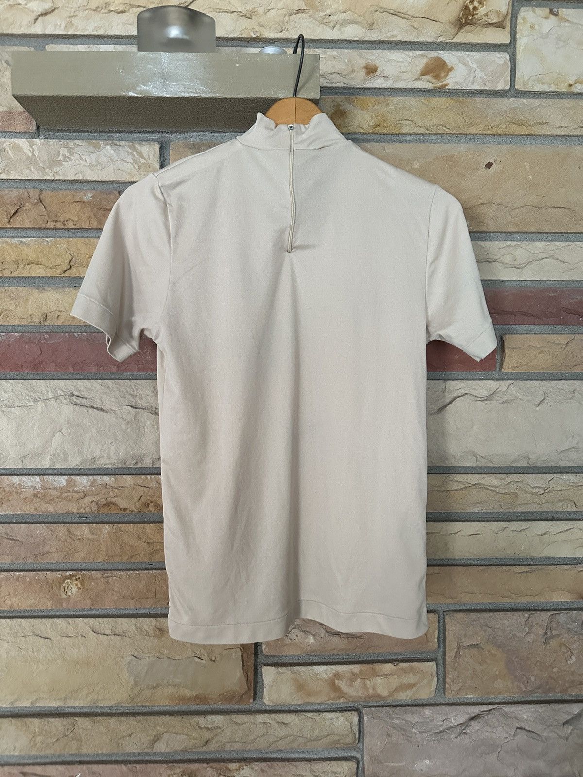 Vintage Vintage 60s Mock Neck Zip Polyester Top Size S / US 4 / IT 40 - 2 Thumbnail
