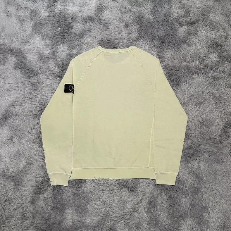 Stone Island Stone Island Crewneck Sweatshirt in Light Yellow -2506 Size US L / EU 52-54 / 3 - 2 Thumbnail