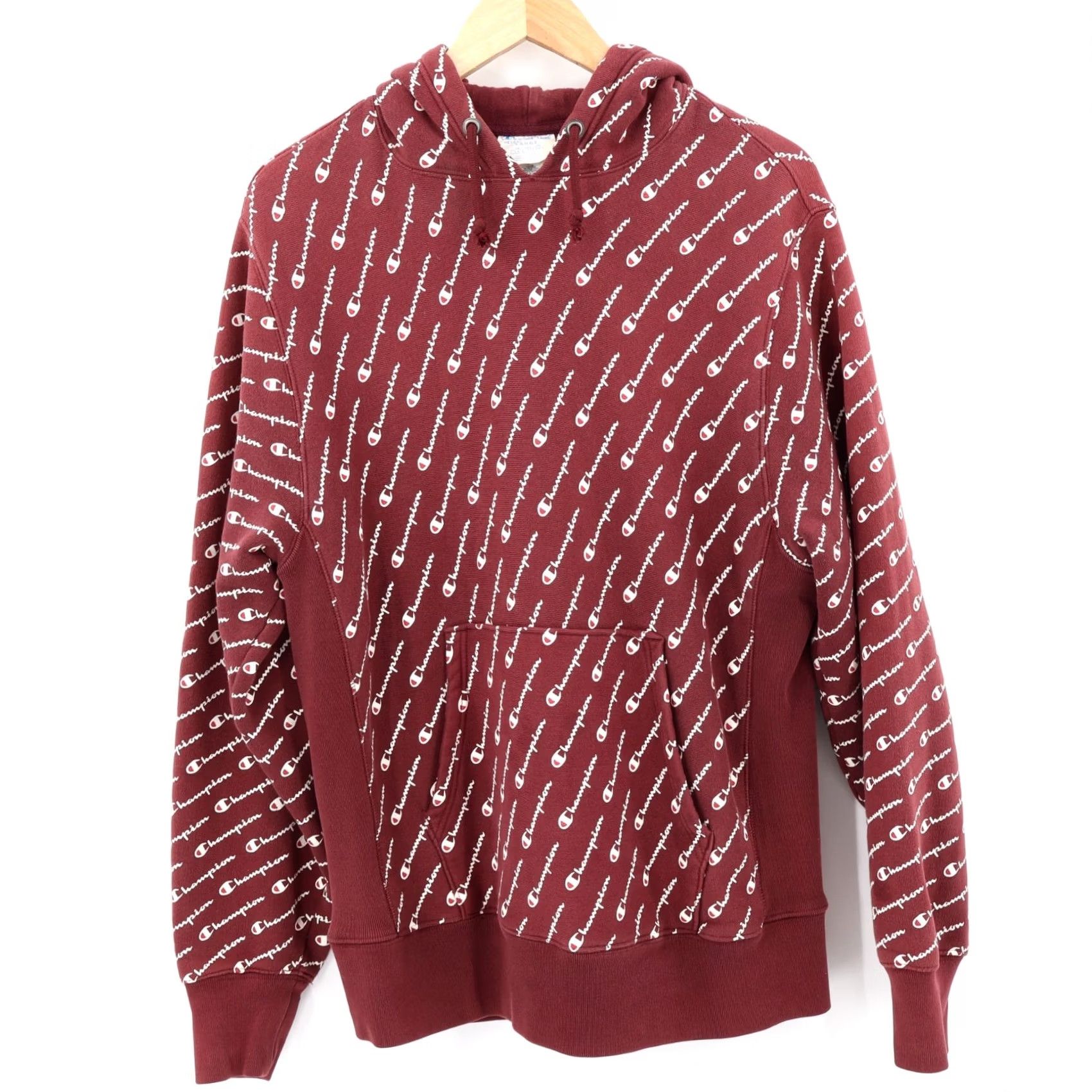 Champion Vintage Champion SweatShirt Crewneck Burgundy Size L Mens Pullover Reverse Weave Logo Graphic Print Red 90s Size US L / EU 52-54 / 3 - 2 Thumbnail
