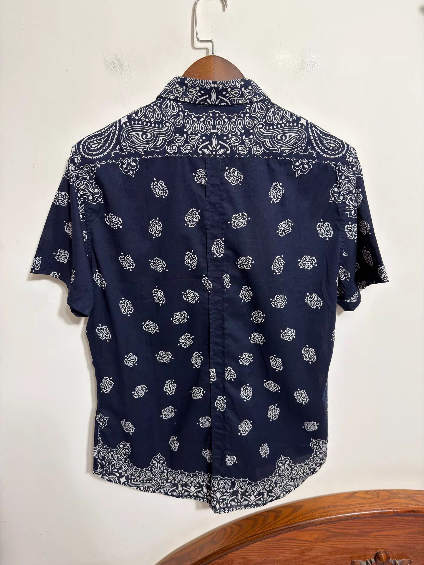 Gucci Gucci Navy Paisley Print Short-Sleeve Shirt 44 Size US S / EU 44-46 / 1 - 2 Thumbnail