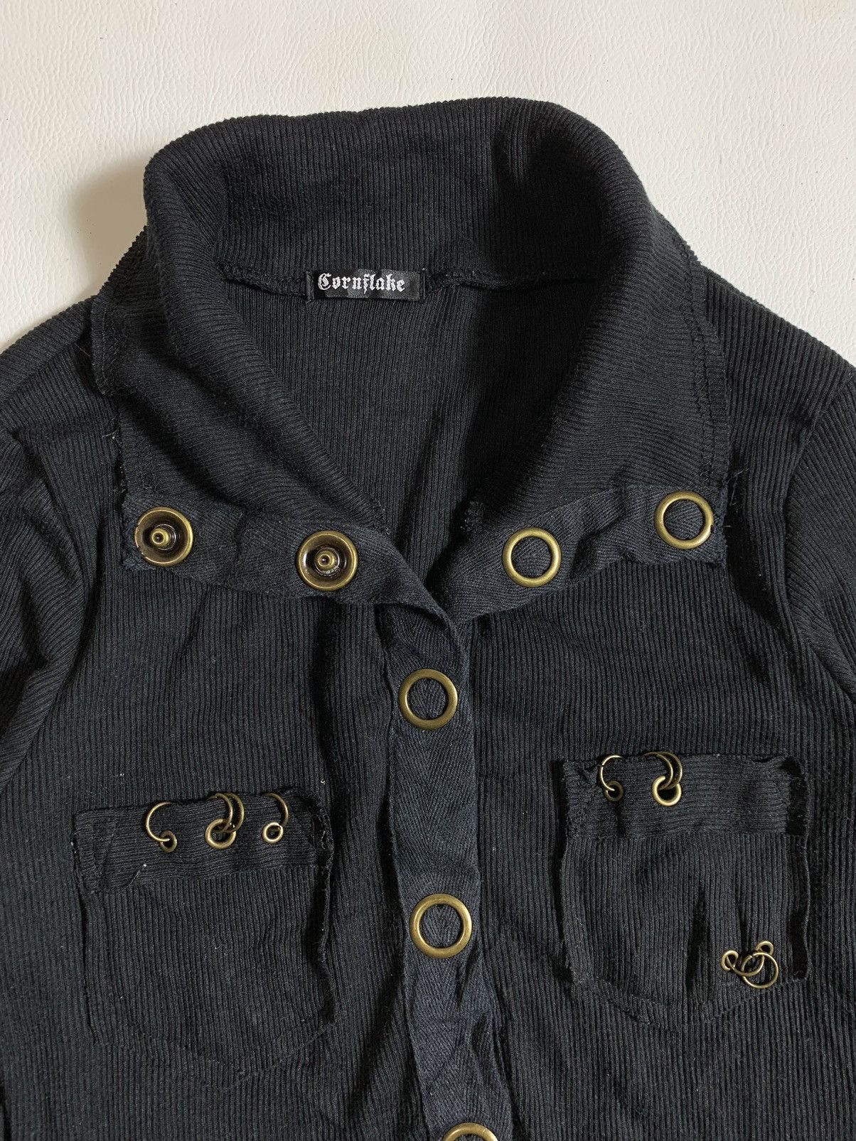 14th Addiction 💥BINDING OFFER💥Japan-Cornflake mesh studded longsleeve Size US S / EU 44-46 / 1 - 4 Thumbnail