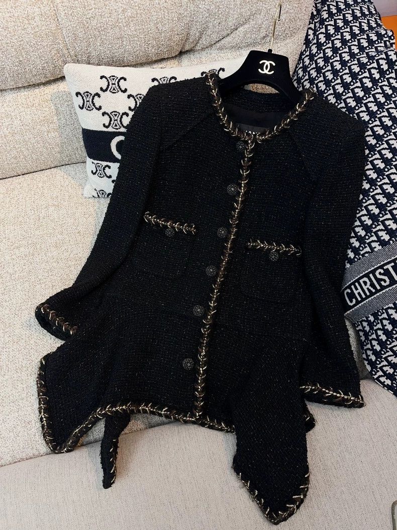 Chanel Chanel Forest Series Show Black Woven Irregular Hem Long-s Size XS / US 0-2 / IT 36-38 - 1 Thumbnail