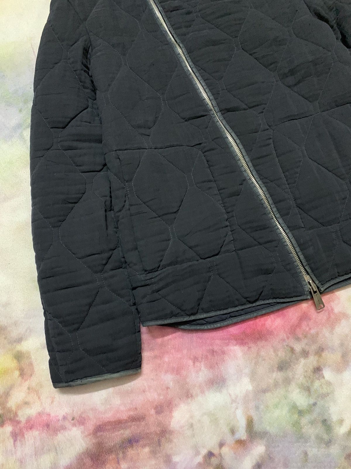 Balenciaga AW09’ BALENCIAGA PARIS Quilted Assymetrical Zip-Up Jacket Size US S / EU 44-46 / 1 - 5 Thumbnail