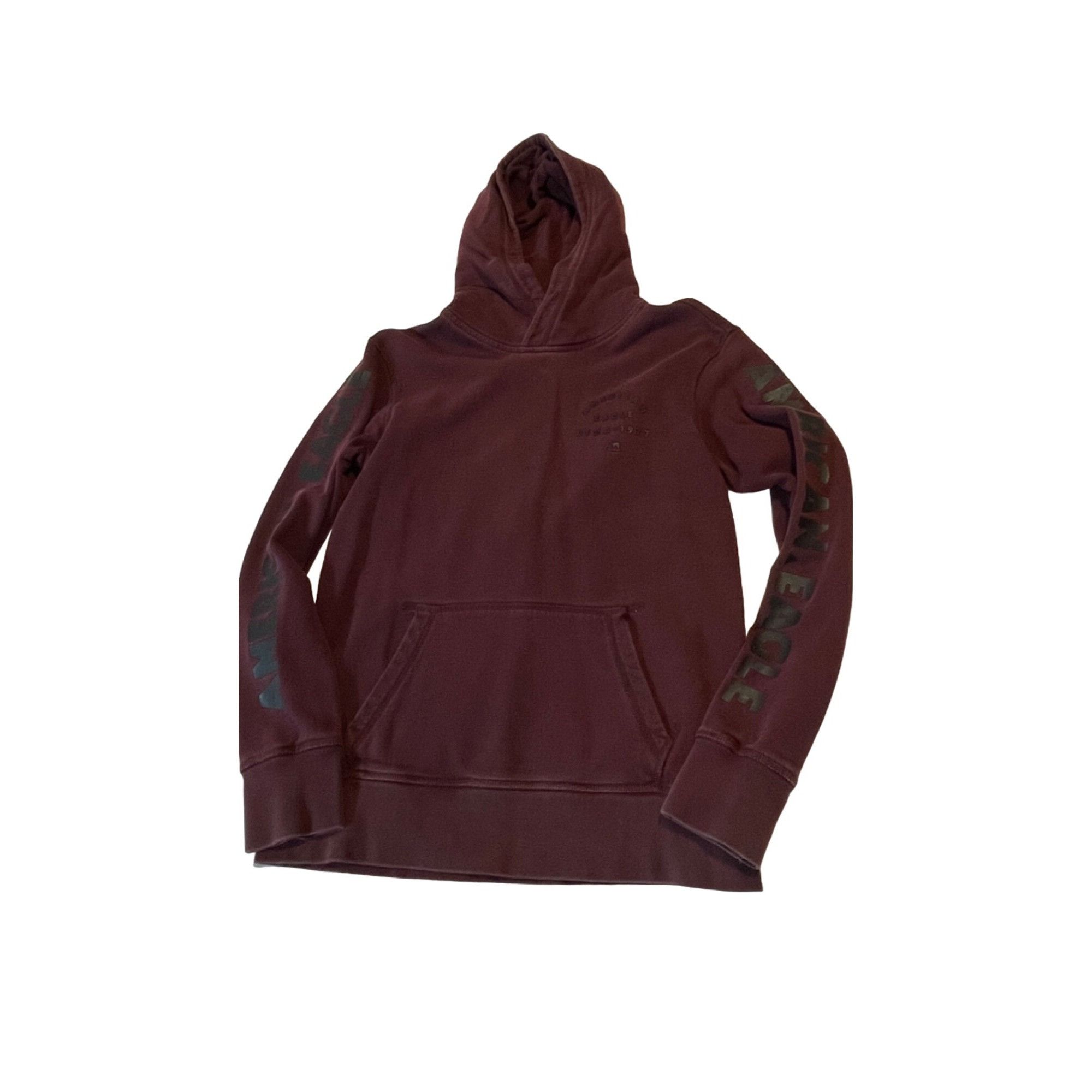Other American Eagle Burgundy Hoodie Size Mens XS Logo Arms Size US XS / EU 42 / 0 - 1 Thumbnail