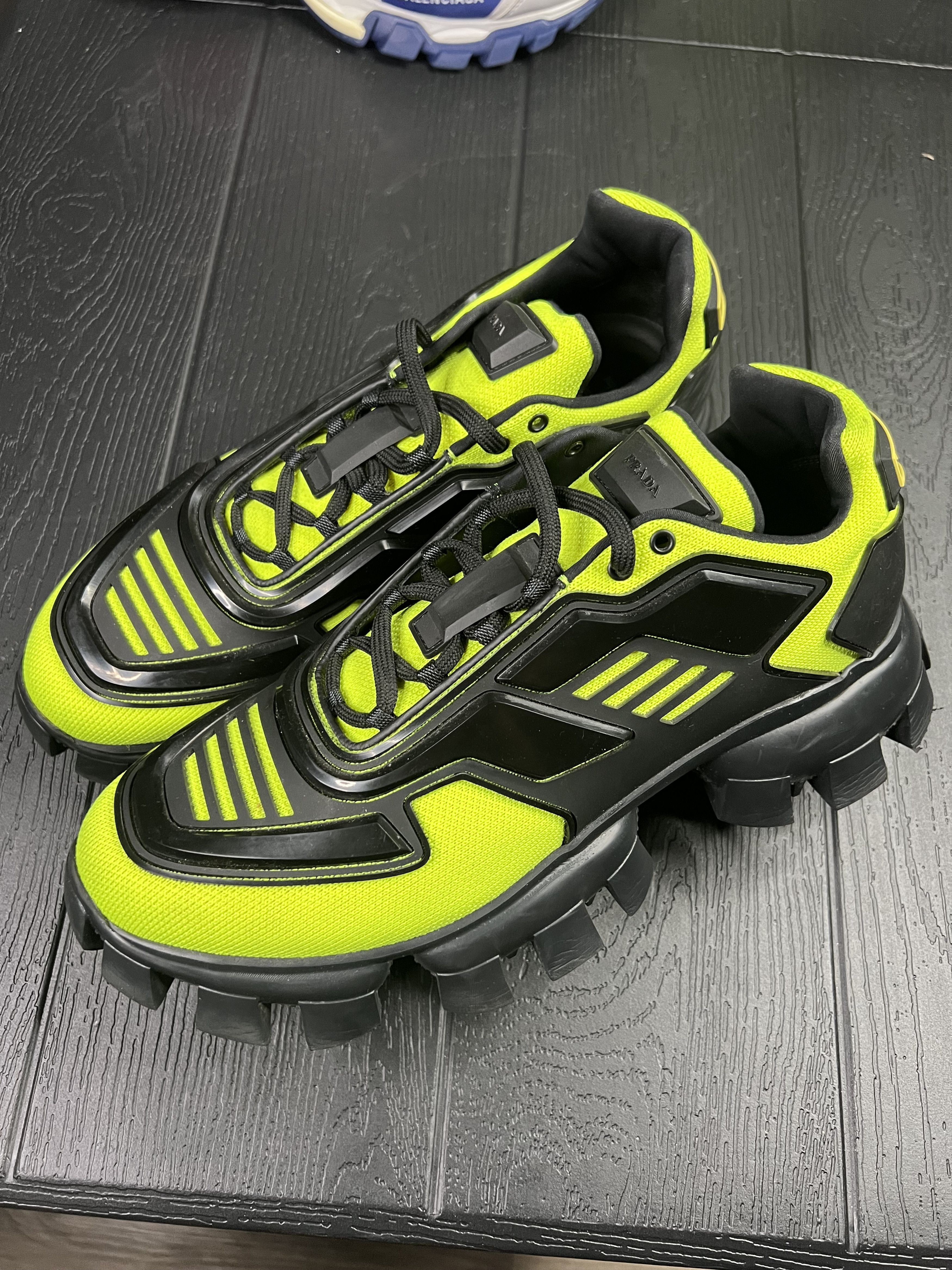 Prada Prada Cloudbust Thunder Black Neon Green Size US 10 / EU 43 - 1 Thumbnail