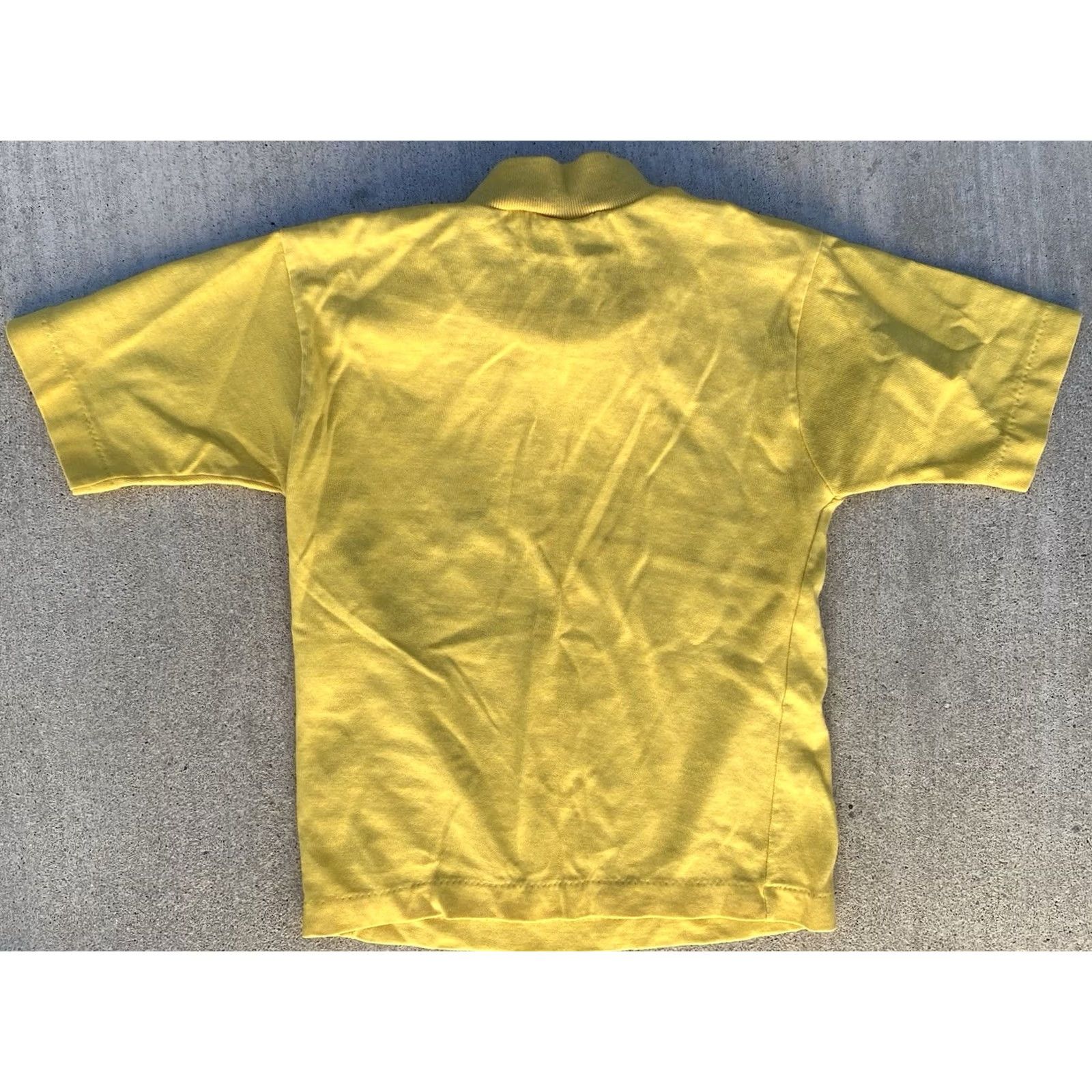 Sears VINTAGE Sears Perma-Prest Yellow T-Shirt Horse Logo Embroidery Size 6 Boys USA Made Size US S / EU 44-46 / 1 - 7 Thumbnail