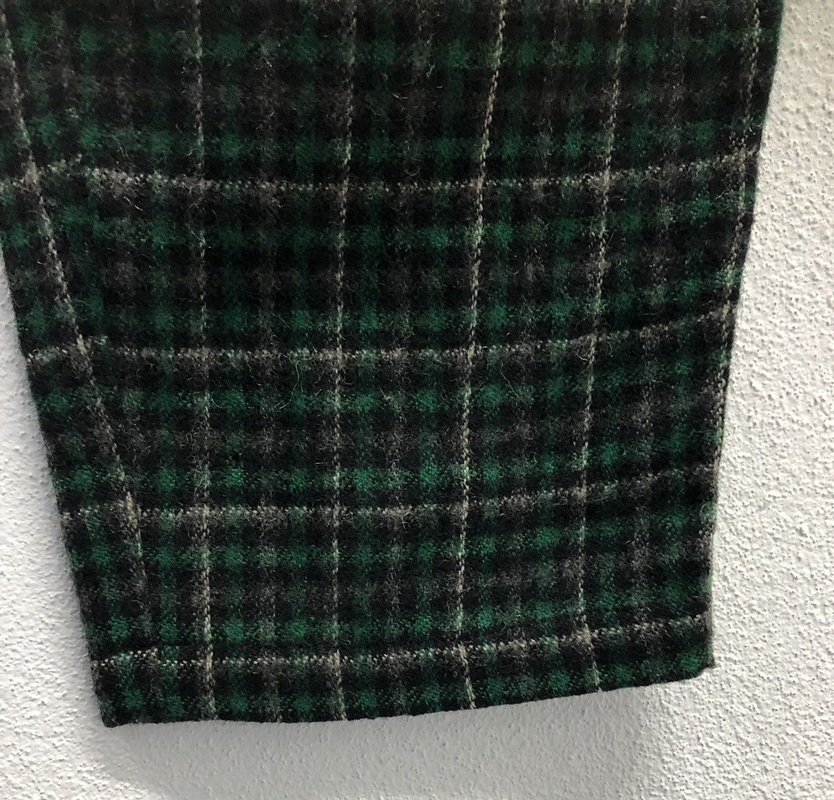 Vintage Vintage A.T Tapered Green Check Wool Pants – Made in Japan Size US 26 / EU 42 - 10 Thumbnail